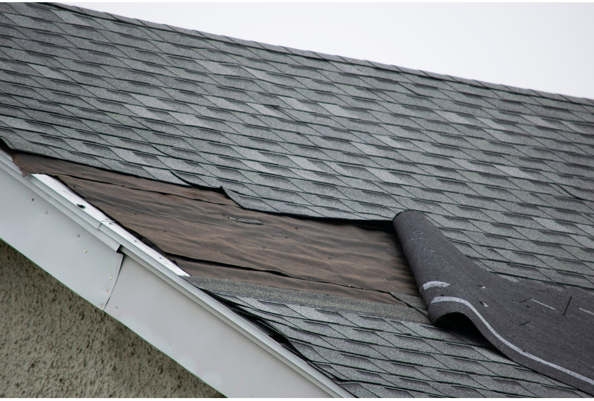 missing broken shingles
